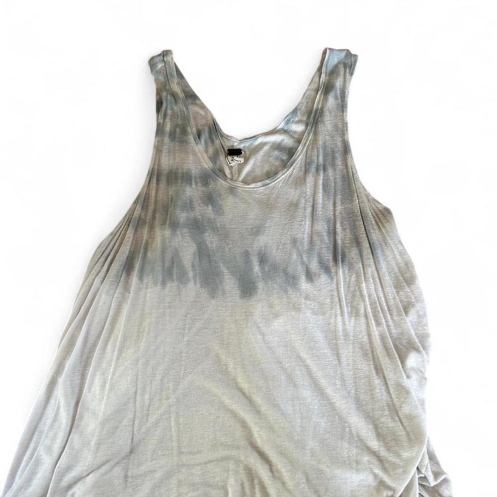 Gray Tie-Dye Women's Tank Top